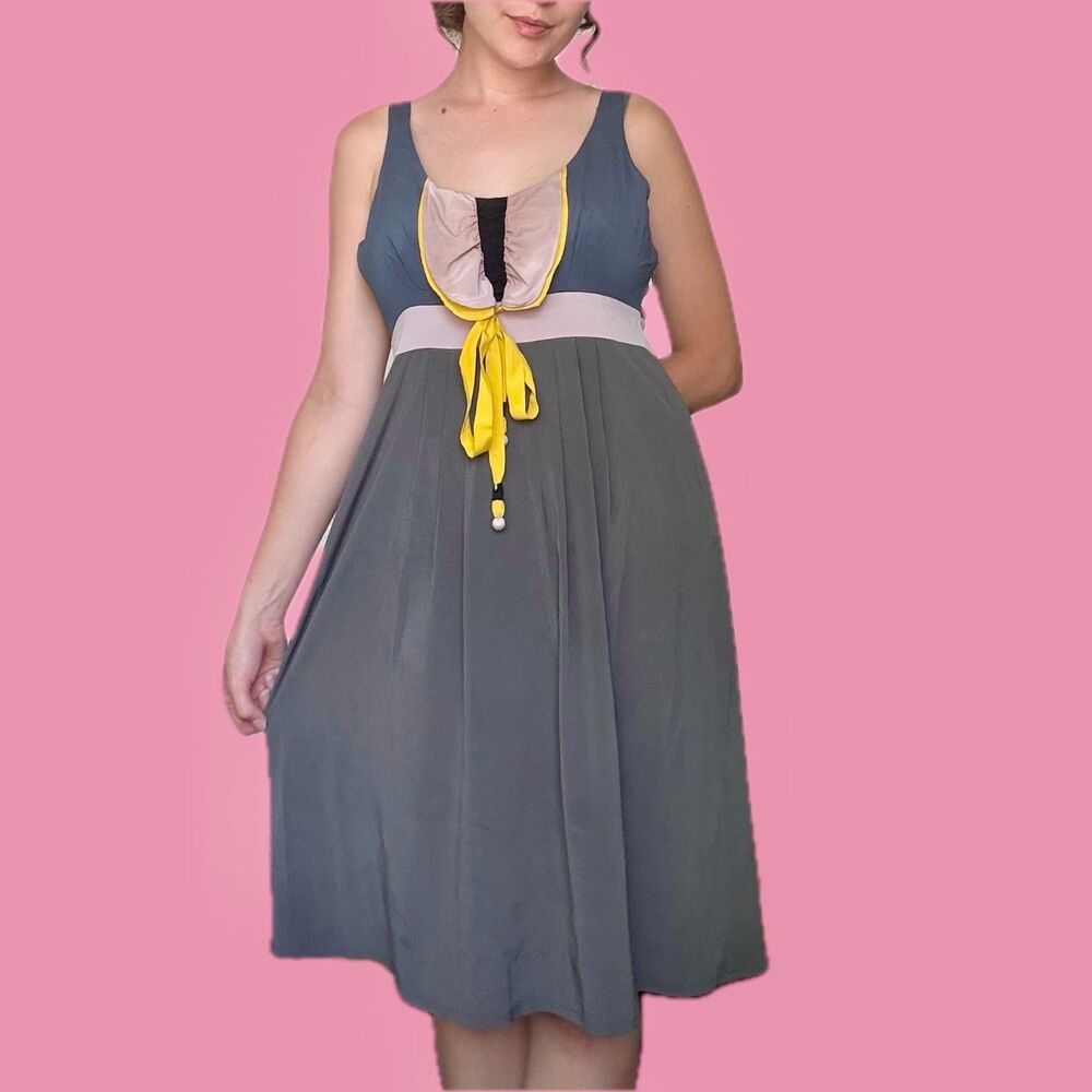 Rützou Designer Colorblock Silk Dress | Danish Designer